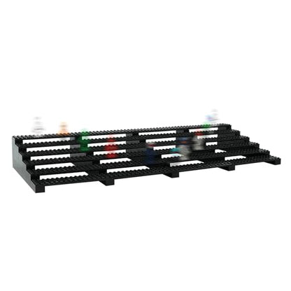 4-in-1 Large Minifigure Display Stand – Holds up to 100 Figures | Stackable Organizer Rack Compatible with Lego Minifigures, Perfect Display & Storage for Collectors (Black) - size: 1 Pack 4-in-1