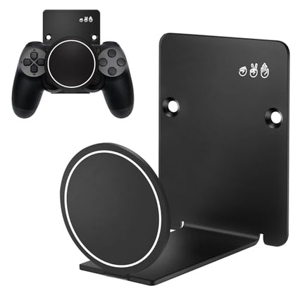 HL127 Headphone Holder Hanger for Desk, Include Adhesive Strips/Screw, Universal Headset Stand for PS4/PS5/Xbox/PC/Mac/Headphones Game Controller Hanger - style: Circle