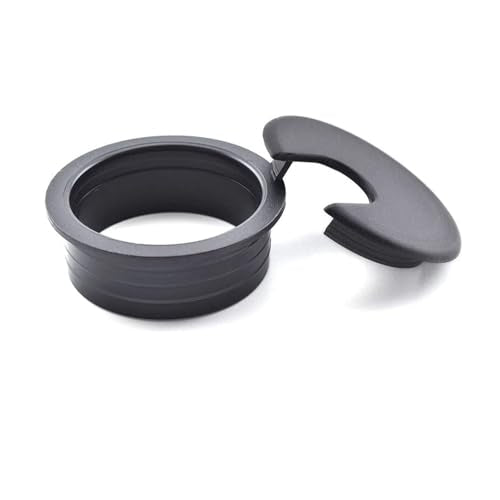 TuTuYa 6PCS Desk Grommet, 2 Inch (50mm) Black Desk Cable Grommet Desk Cable Hole Covers with Hole Saw, Ideal Solution for Office and Home Table Cable (Black, 2 Inch_50 mm) - color: 2 Inch_50mm Black 6PCS