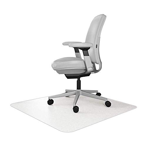 RESILIA Office Desk Chair Mat - for Low Pile Carpet (with Grippers) Clear, 36 Inches x 48 Inches, Made in The USA - color: Clear, size: 36" x 48" without lip