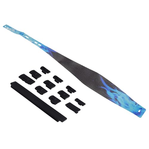 PlayVital Dust Cover Net & Silicone Plug Set for PS5 Slim Console - 12 in 1 Anti-Dust Filter Kit Accessories for PS5 Slim Disc & Digital Version, Prevents Dust & Pet Hair, Easy Install - Blue Flame - color: Blue Flame