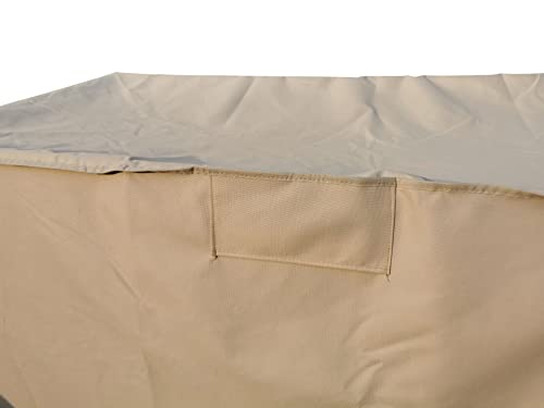 Waterproof 80-100 Qt Rolling Cooler Cart Cover Fits Most Patio Ice Chest Party Cooler Upto 43L x 22W x 32H inch-Beige - color: Beige, size: 43L x 22W x 32H inch