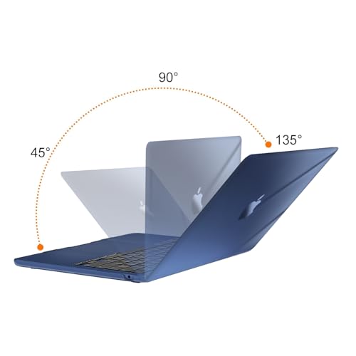 MOSISO Compatible with MacBook Air 13 inch Case M5 2026 M4 2025 M3 M2 2024-2022 A3449 A3240 A3113 A2681, Scratches-Resistant Protective Hard Shell for MacBook Air 13.6 inch Case, Crystal Midnight - color: Crystal Midnight