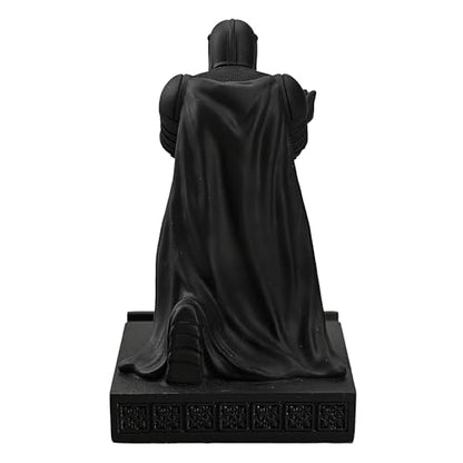 Windbreaker Soldier Knight Pen Holder Personalized Desk Accessory, Mobile Phone & Gaming Controller Holder, Device Stand Gift for Medieval Enthusiasts (Black) - color: Black