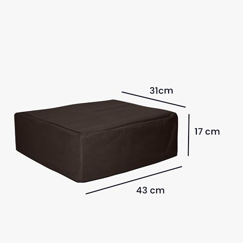 kwmobile Dust Cover Compatible with HP DeskJet 2755e / DeskJet 2720e / 2710e / 2820e / 2721e - Printer Case - Fabric Protector Cover - Chocolate - color: Chocolate