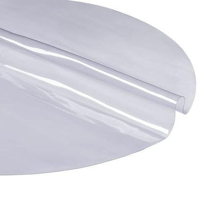 VEVOR Clear Table Cover Protector, 48 inch/1230 mm Round Table Cover, 1.5 mm Thick PVC Plastic Tablecloth, Waterproof Desktop Protector for Writing Desk, Coffee Table, Dining Room Table - size: 48" (Round)
