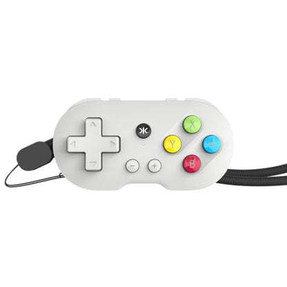 CRKD ATOM - Collectible Keychain Controller for Nintendo Switch, PC, Mac, Mobile and Smart TV (PAL Grey) - color: PAL Grey