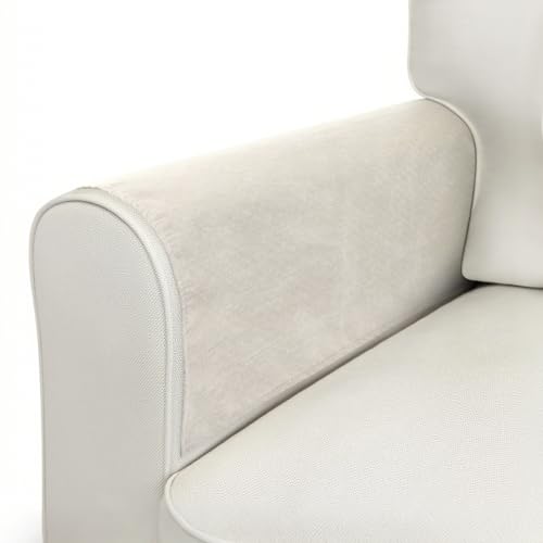 Couch Arm Covers Sofa Arm Covers Set of 2, Waterproof Couch Cover Armchair Cover for Recliner, Non Slip Sofa Headrest Covers Armrest Cover Couch Slipcover Protector,Khaki - color: Khaki