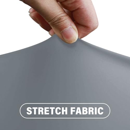 Waterproof Office Chair Headrest Cover,PU Leather Stretch Headrest Protector for Office Chairs,Head Rest Covers for High Back Computer Chairs,Furniture,Recliner Chair,2PCS, Light Gray - color: Light Gray, size: 2PCS