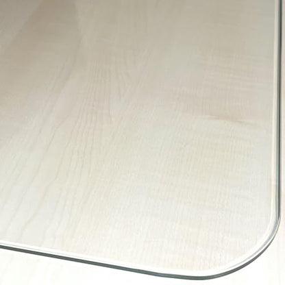 Marvelux Tempered Glass Desk Pad, Clear Surface Protector, Multi-Purpose Durable Computer Desk Mat, Mousepad, Crafting Surface Protector, Beauty Mat, Kitchen Worktop Saver with Anti-Slip Pads 20"x36" - size: 36" x 20"