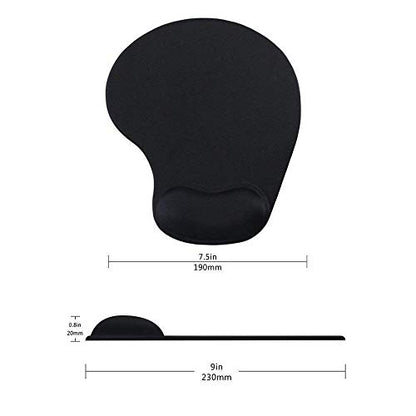 Office Mousepad with Gel Wrist Support - Ergonomic Gaming Desktop Mouse Pad Wrist Rest - Design Gamepad Mat Rubber Base for Laptop Computer (05Green) - color: 05Green