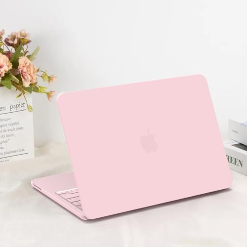 G JGOO Compatible with MacBook Neo Case 13 inch 2026 Release Model A3404 with A18 Pro Chip, Matte Protective Laptop Plastic Hard Shell Case with Keyboard Cover & Screen Protector, Baby Pink - color: Baby Pink