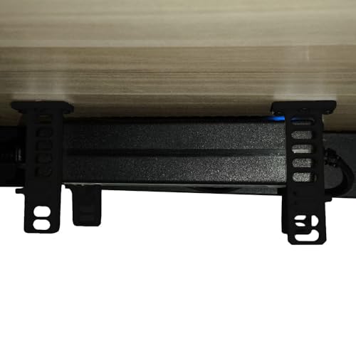 Universal Under Desk Mount for Power Brick Holder Docking Station Mount Power Strip (Black) - color: Black