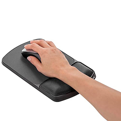 Fellowes Gel Mouse Pad Wrist Support - Graphite (91741) - size: 10.1L x 6.3W inches