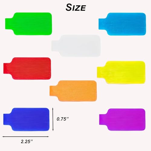 24 Pcs Multi-Color Cable Labels Write On Cord Labels Rectangle Cable Tags Wire Labels Cable Management and Identification Hook and Loop Wire Tags Wire Tags for Electronics and Computers 8 Colors - style: 24 Pcs
