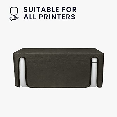 kwmobile Dust Cover Compatible with HP DeskJet 2755e / DeskJet 2720e / 2710e / 2820e / 2721e - Printer Case - Fabric Protector Cover - Dark Grey - color: Dark Grey