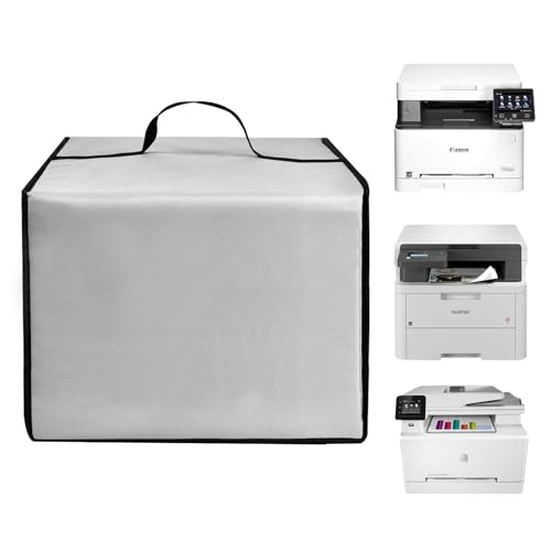 Printer Dust Cover Case for Canon MF652Cw/for Brother L3300CDW /HP M283fdw Printer - color: Silver