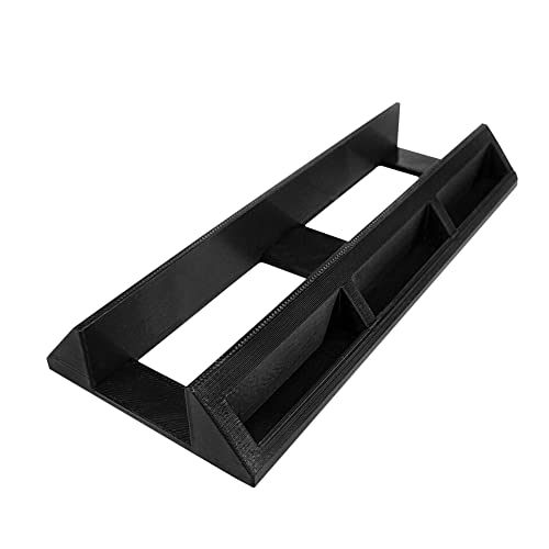 Vertical Stand Dock with Memory Card Holder Compatible with Sony PlayStation PS2 Slim Console - Space Saving, Convenient Accessory for Gaming Setup and Organization of Game Saves