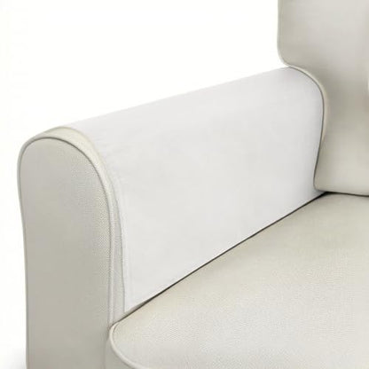 Couch Arm Covers Sofa Arm Covers Set of 2, Waterproof Couch Cover Armchair Cover for Recliner, Non Slip Sofa Headrest Covers Armrest Cover Couch Slipcover Protector, White - color: White
