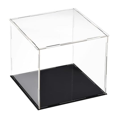 uxcell Acrylic Clear Display Case Box Dustproof Protection Showcase Cube Collectibles Show Box 11.8x11.8x11.8inch - size: 11.8x11.8x11.8inch