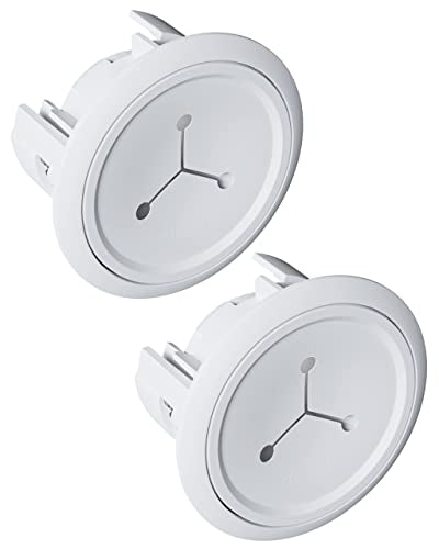 ECHOGEAR TV Cord Hider - 2.5" Mini in Wall Cable Management Kit Cord Concealer for Wall Mounted TVs - Easy 3-Step Install w/Locking Winged Grommets for Secure Fit - White - color: White