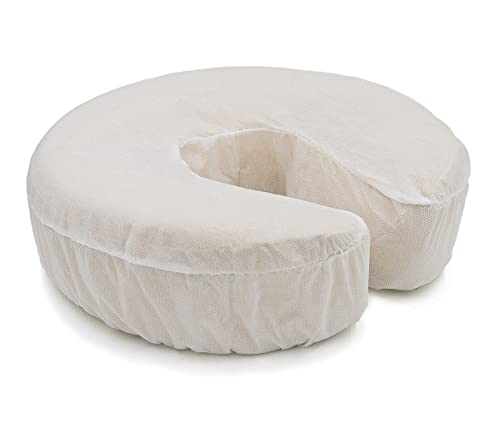 Disposable Fitted Face Cradle Covers Silky Massage Headrest Covers Case of 500 - color: 500 Count