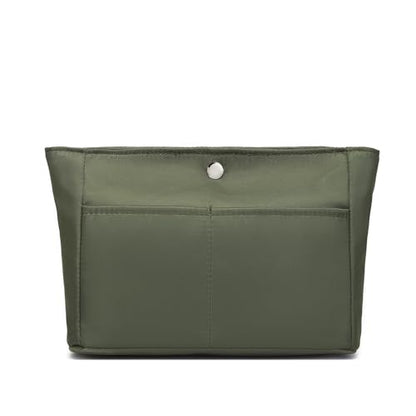YONEBN waterproof Storage Bag Lightweight Large Capacity nylon Bag Inner Bag Handbag Organizer - color: Nylon/Army Green
