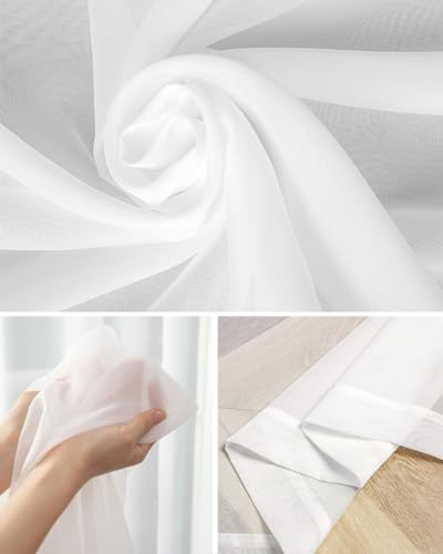 Ocean Beach Theme Sheer Curtains 63 Inch Length 2 Panels Set for Living Room/Bedroom, Tropical Sea Sky View Beach House Theme Semi Curtain Sheers Drapes Rod Pocket Curtains Window Treatment Set - color: Beach, size: 52"W x 63"L (Pack of 2)