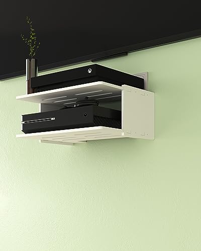 Floating Under TV Game Shelf Stand for Xbox Series S/X, Projector/Router/Entertainment Center, Projector Holder Accessories