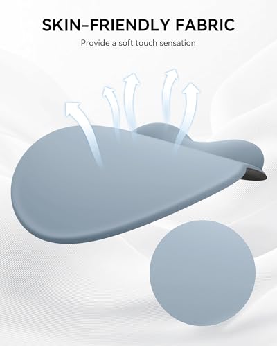 Laborio Mouse Pad with Wrist Rest, Ergonomic Mouse Pads for Desk, Office Non-Slip Mousepad with Gel Wrist Support(Light Blue, 10.6''L x 9''W) - color: Light Blue