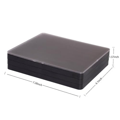 Sumgsn Keycaps Storage Box,Keycaps Container, 130 Keys Transparent Display Case Holds 7u Spacebar/Big Enter Key for XDA/Cherry/MOA/MAO Profile Mechanical Keyboard (Black) - color: black
