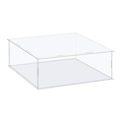 MECCANIXITY Acrylic Display Case Box Clear Dustproof Protection Showcase 10x10x4 Inch for Collectibles Display - size: 10x10x4 Inch