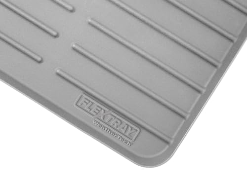 WeatherTech FlexTray - Silicone Multi-Use Protection Tray, Grey, Rectangular - color: Gray, size: 13" x 8" x 1.5"