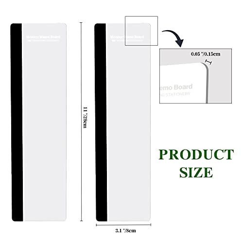 Office Desk Accessories 2pcs Computer Monitor Memo Board Message Board Transparent Acrylic Side Panel Sticky Note Board Left and Right Computer Note Board Suitable for Women Work Form Home Office