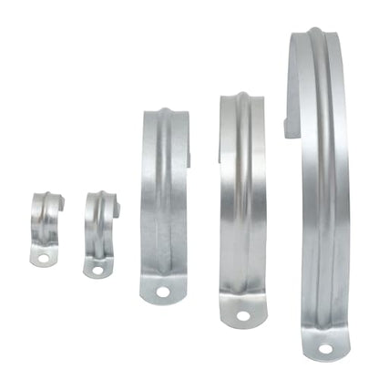 3/4 Inch（20 mm） Reinforced Rigid Pipe Strap,30 PCS 2 Holes U Bracket Cable Clamp Hanger,Zinc Coated Tension Tube Clip,Conduits Strap Clamps for Pipe Fixing on Various Surfaces - size: 3/4Inch(20mm) 30PCS
