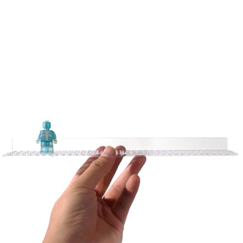 Minifigure Display Ledge 3-Pack, Wall Mount Shelf for Lego Minifigures Display Case Floating Shelves for Lego Display Storage for Minifig Collection