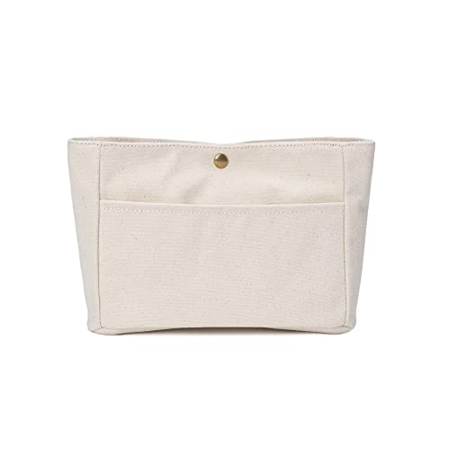 YONEBN waterproof Storage Bag Lightweight Large Capacity nylon Bag Inner Bag Handbag Organizer - color: Canvas/Beige
