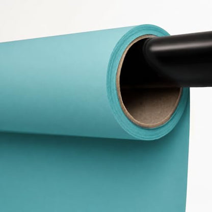 Kate Seamless Paper Backdrop for Photography Solid Blue Backdrop Paper (53''x32.8' Lite Blue) - color: Lite Blue, size: 53''x32.8'