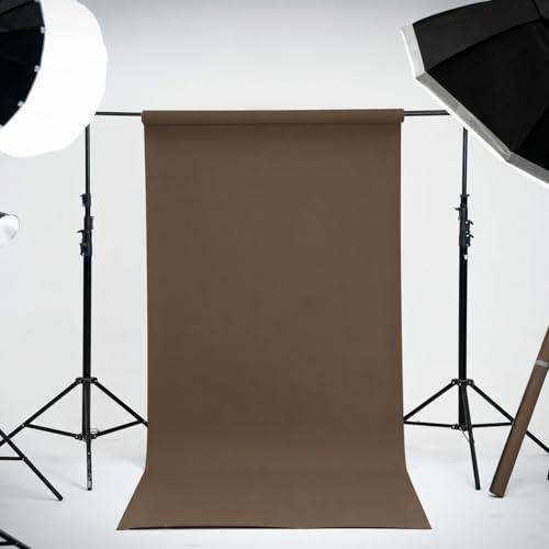 Kate Seamless Paper Backdrop Brown Seamless Backdrop Paper Rolls (106.8''x32.8' Coco Brown) - color: Coco Brown, size: 106.8''x32.8'