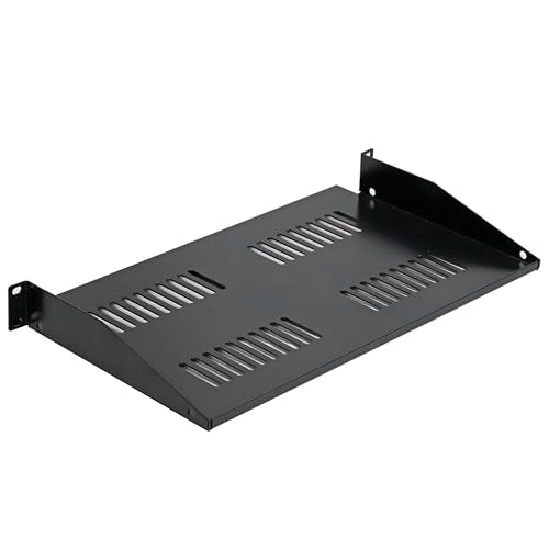 AEONS 1U Universal Server Shelf Rack Mount Vented Cantilever Center Mount Shelf 19" Server -10“ Depth Fixed Server Rack Cabinet Shelf-2 Pack - style: 1U-10" Vented