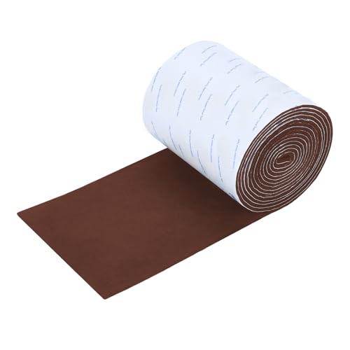 VOCOMO Felt Furniture Pads, Heavy Duty Felts Strip Roll with Adhesive Backing Felt Pads Furniture Feet Cuttable Felts Tape for Protecting Hardwood Floors(5 x 120 x 0.12 Inch, Brown) - color: Brown, size: 5" x 120" (1 Pack)