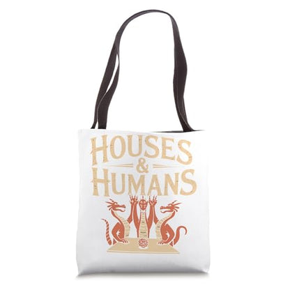 Gaming Houses & Humans Funny RPG Parody Gamer Men Boys Kids Tote Bag