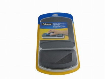 Fellowes Gel Mouse Pad Wrist Support - Graphite (91741) (Pack of 4) - size: 10.1L x 6.3W inches (Pack of 4)