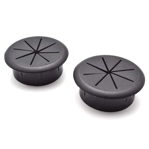 Aifeier ET 2 Inch (50mm) Flexible Desk Grommets Wire Cord Hole Cover Cable Organizer for Desktop Equipment Wiring Management and Protection - size: 2 inch (50mm)