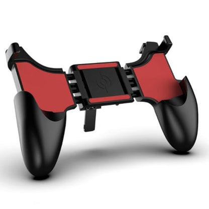 Mobile Game Controller, Low Latency Folding Gaming Joystick Fine Grind Arenaceous Handle Holder, Ergonomic Shooter Trigger Mobile Cell Phone Gamepad for PUBG