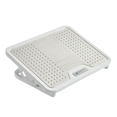 EUREKA ERGONOMIC Tilt Adjustable Footrest, Foot Rest for Under Desk at Work with Massage Surface, Office Foot Rest Under Desk with 20 Degree Tilt No Locking, Metal Frame - style: Ergonomic