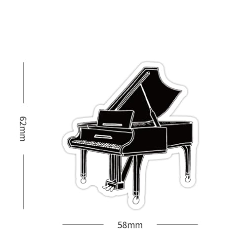 108PCS Orchestral Music Stickers, Vinyl Music Stickers for Water Bottle Laptop Luggage Guitar Gifts for Adult Youth Teacher Students - style: Orchestral Music Stickers