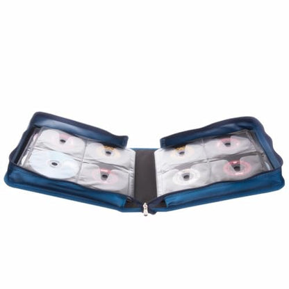 256 Capacity CD/DVD case Wallet, Storage,Holder,Booklet （Blue） - color: 256 Blue
