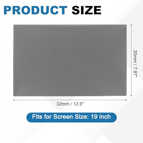 PATIKIL Monitor Dust Cover Anti-Static Dustproof Protective Cover Computer Screen Sleeve for 19 Inch Computer Monitors PC Desktop TV LCD LED HD Panel Case, Gray - size: 19 Inch