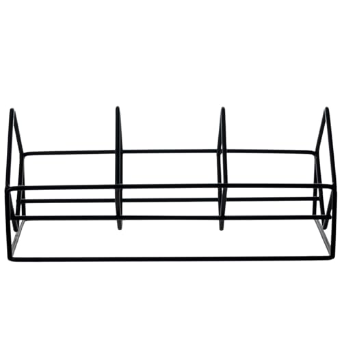 MyGift 3 Slot CD Holder Storage Stand, Video Game DVD Media Organizer Rack, Tabletop Compact Disc Shelf, CD Tower Holds 30 Jewel Cases, Modern Matte Black Metal Wire